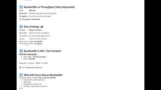 Bandwidth vs Throughput