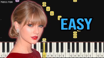 Taylor Swift - Shake It Off | EASY Piano Tutorial by Pianella Piano