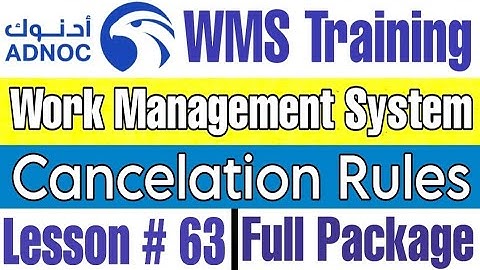Cancellation Rule for Permit in ADNOC WMS | Lecture # 63