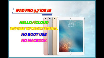 iPAD PRO 9.7 iOS 16 HELLO/iCLOUD BYPASS WITHOUT SIGNAL BY UNLOCKTOOL(NO BOOT USB/NO MACBOOK)