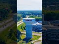 Water Tower Pan Back Cumming GA TALL Apr 5, 2026 #Georgia #mountains #bluesky #ASMR