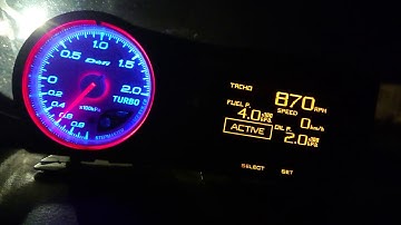 Defi advance ZD start up 2008 nissan altima turbo.