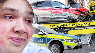 Mein ERSTER AUTOUNFALL (Polizei verhaftet mich)