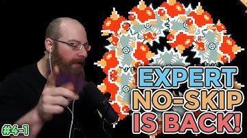 EXPERT NO SKIP IS BACK! | Super Mario Maker 2 - Expert No Skip Challenge For 1000 Clears [4-1]