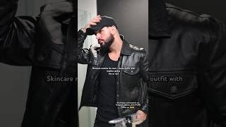 Skincare Routine For Men Street Outfit With Leather Jacket 