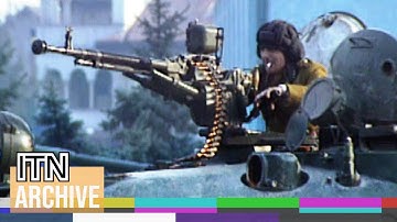 Romanian Revolution | Intense Fighting for Bucharest TV Tower | Previously Unseen Footage (1989)