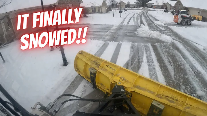 The first snowfall was frustrating!  Snowplowing the first storm.