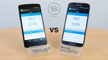 Nexus 5 vs Samsung Galaxy S4 - Benchmark + Speed Test
