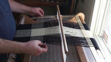 Rigid Heddle weaving 1/3 warp floats with single pick up stick