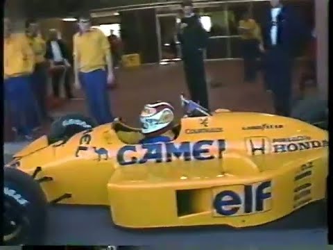 1988 February 23 - Nelson Piquet 1st test with Lotus 100T @ Paul Ricard