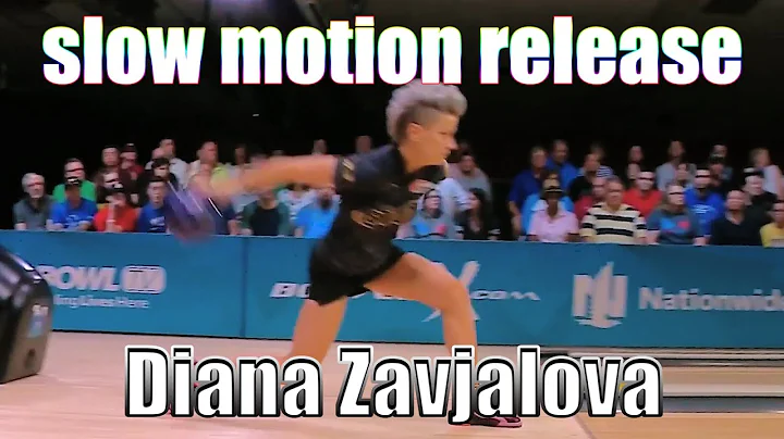 Diana Zavjalova slow motion release - PBA Bowling