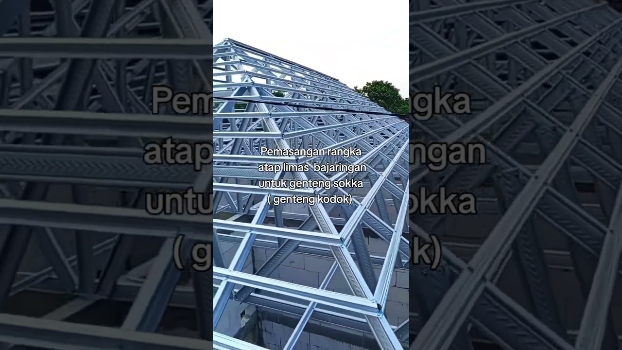 rangka atap baja ringan model limas