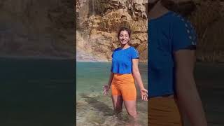 Hot Swim At Water Fall