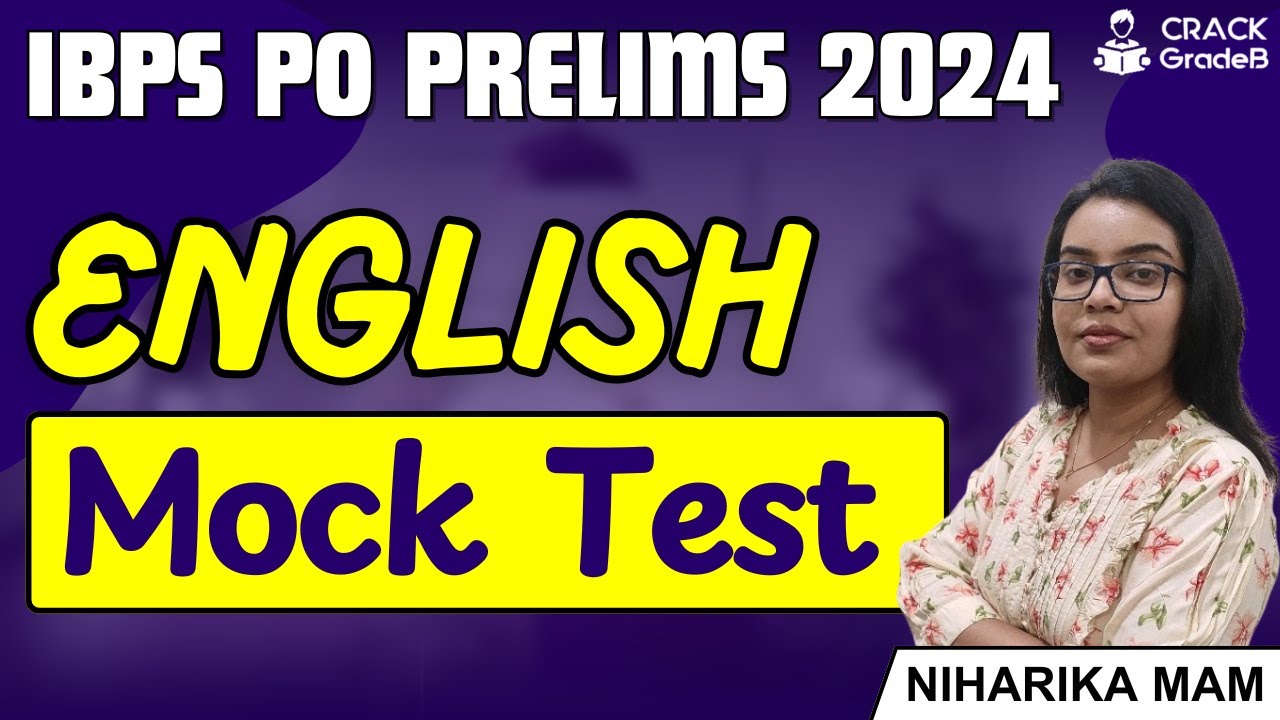English Mock Test 2 - IBPS PO Prelims 2024 - YouTube