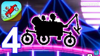Hill Climb Racing - Gameplay Walkthrough Part 4 Neon Stage Moonlander & Fast Car Android,Ios