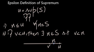 Epsilon Definition of Supremum with Prove