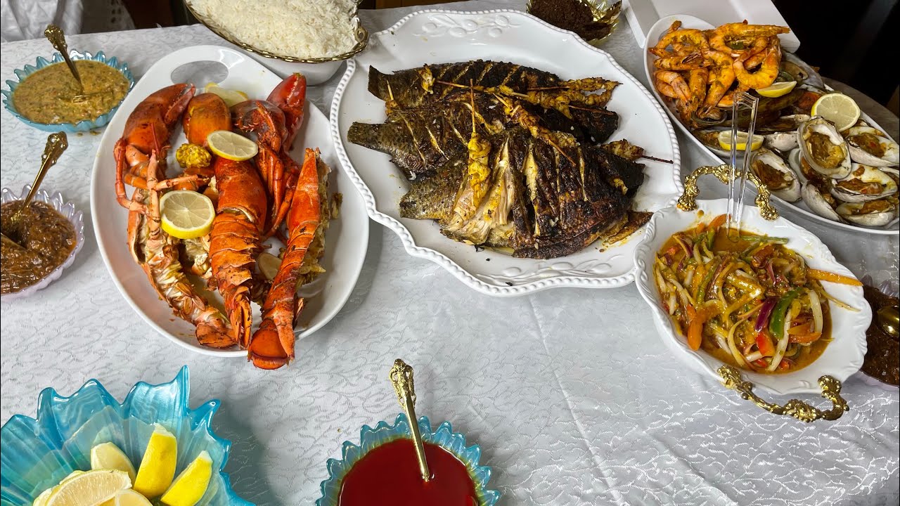 Poisson Grillé Aux Fruits de Mer