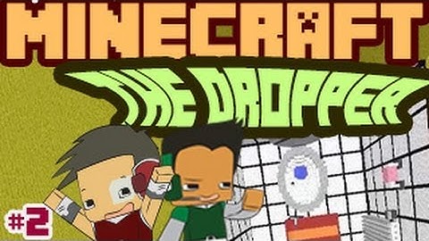 Minecraft The Dropper - Jump in the Toilet!? #2