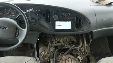 Installing double DIN stereo in Ford E450 Super Duty Motorhome