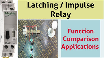 Latching Relay Impulse relay, Latching Relay Basics  and working principle, pulse on pulse off relay