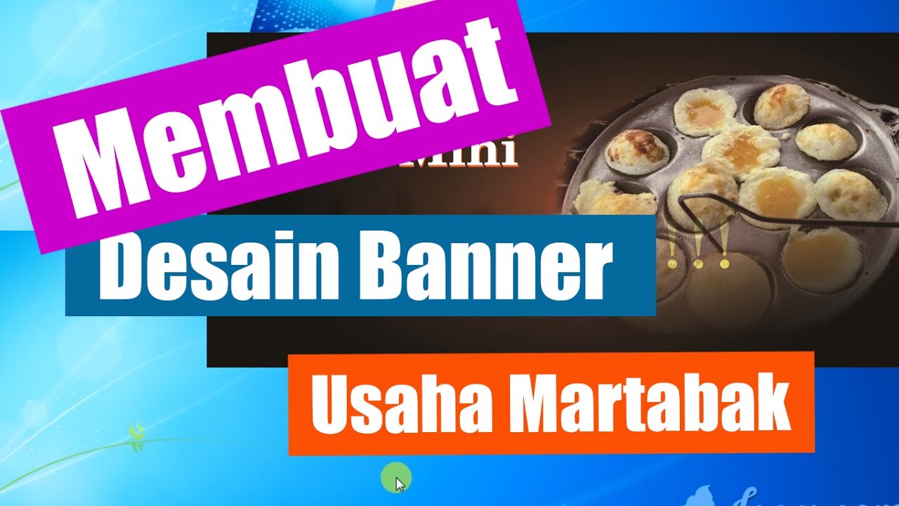 Belajar Membuat Desain  Banner  Martabak Ditengah Pandemi 