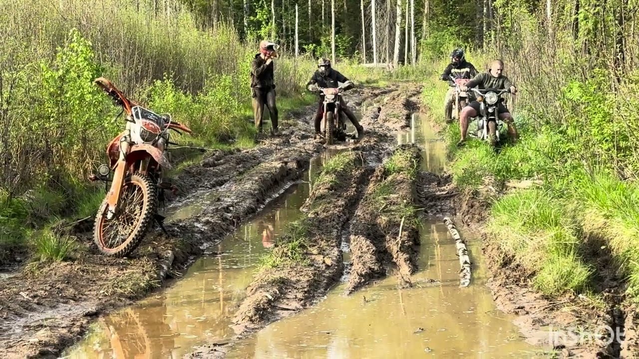 САМЫЙ ПЕРВЫЙ И ЖЕСТКИЙ ПРОХВАТ В ЛЕСУ ПО ГРЯЗЯМ!!!