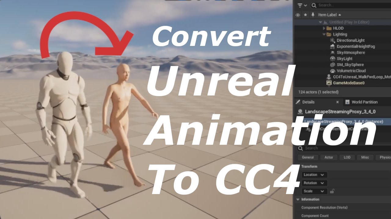 Unreal Engine Animations To Character Creator 4 - YouTube