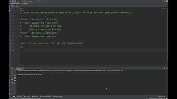 Python-“Twinkle Twinkle Little Star” on only one line of code (and one print statement).