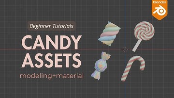Blender 🍬Candy Asset Tutorial 🍭 | Modeling + Material for Beginners