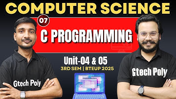 C Programming | Unit-04 & 05 | CSE 3rd Sem By Ujjwal Sir BTEUP 2025