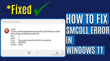 How To Fix Smcdll Host Error in Windows 11