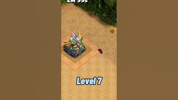 Level 1 to MAX wizards with animation in COC | #shorts