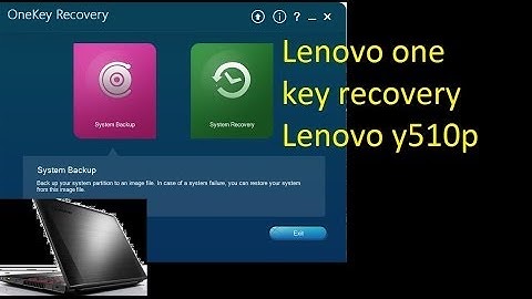 Lenovo Y510p One Key Recovery (set Y510p to Factory Setting)