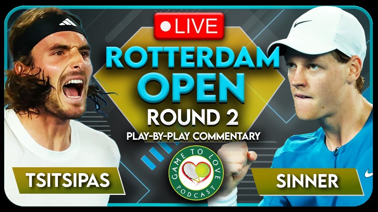 TSITSIPAS vs SINNER Rotterdam Open 2023 LIVE Tennis Play-By-Play Stream 
