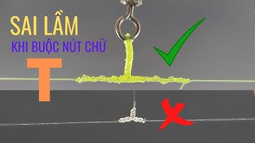 CHÚ Ý QUAN TRỌNG | Sai lầm và cách buộc thẻo câu cá chữ T chuẩn nhất | How To Tie T Knot Rig