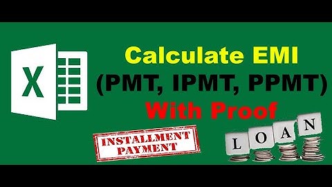 PMT, IPMT, PPMT IN EXCEL (HINDI)