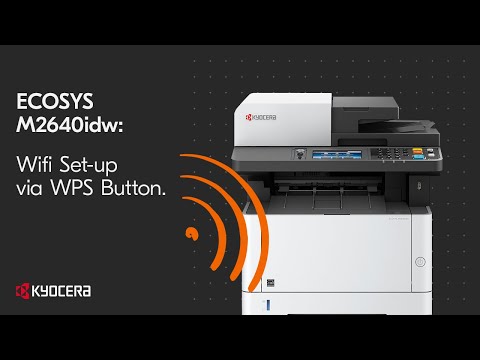 Kyocera M2640idw Wifi Set-up via WPS Button