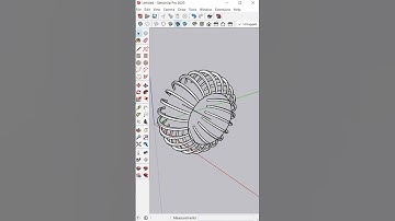 Multiple Copies With Rotate- SketchUp #shorts #sketchup #sketchuptutorial #drawing