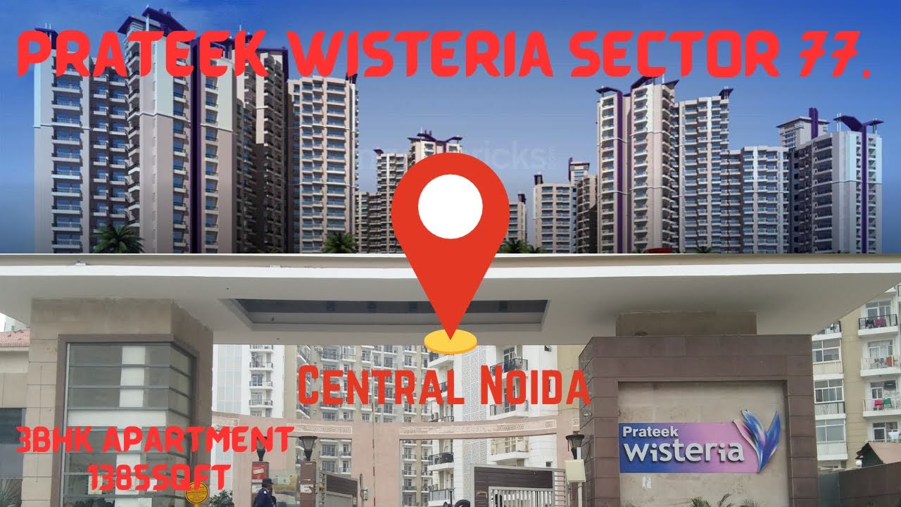 Prateek wisteria sector 77. 3bhk apartment 1385sqft Rent