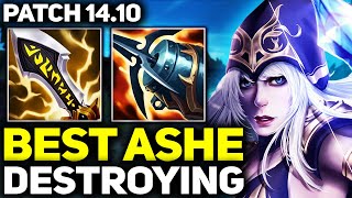 RANK 1 BEST ASHE SHOWS HOW TO DESTROY! (PATCH 14.10) | League of Legends