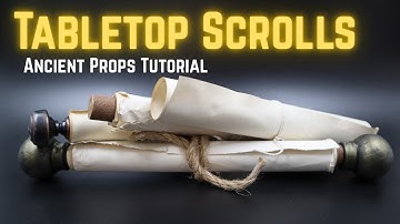 How to Make SCROLL PROPS - Easy DIY for YOUR Next D&D Session