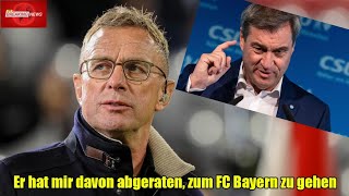 Ralf Rangnick verrät Details zum Vertragsverzicht beim FC Bayern München