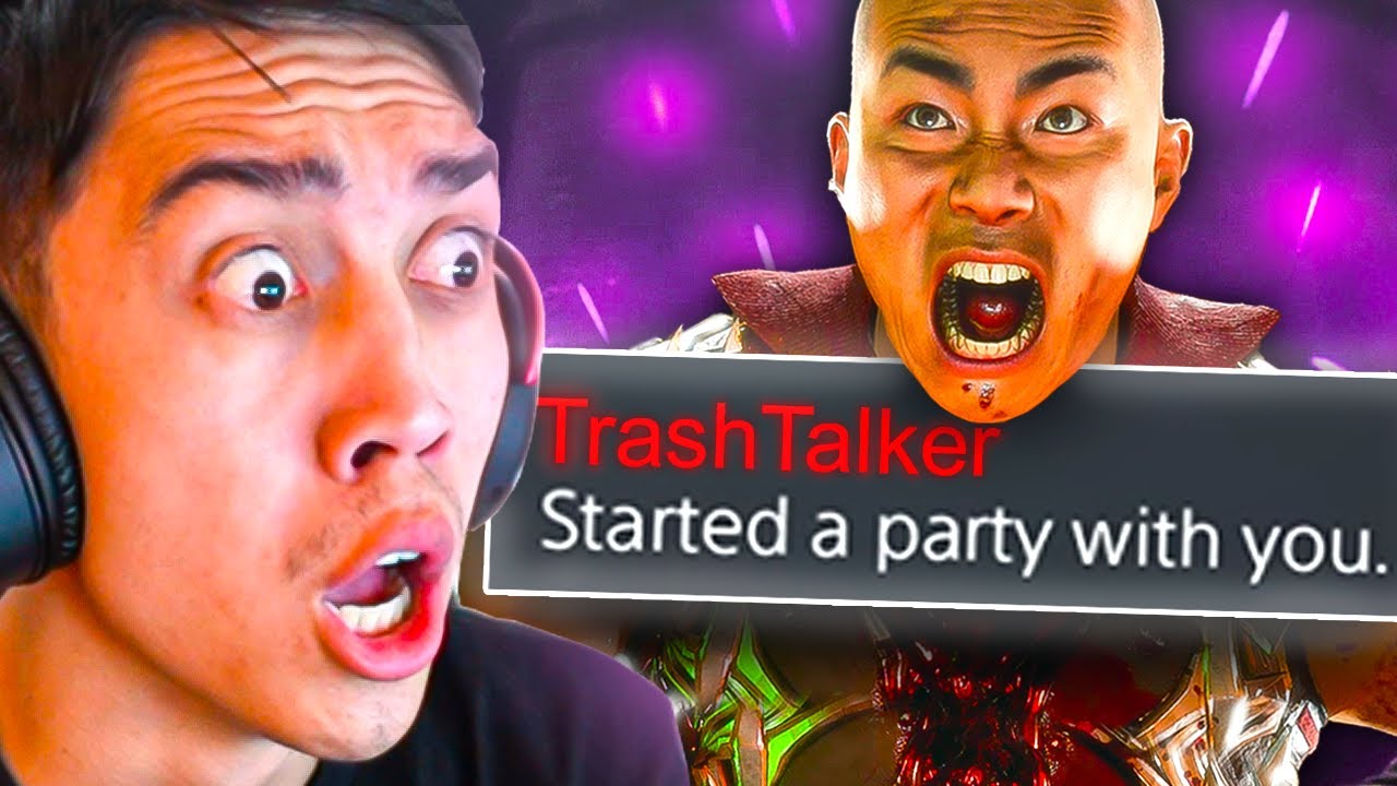 Playing a TRASH TALKER and ARGUING with Him on Mortal Kombat 11! 