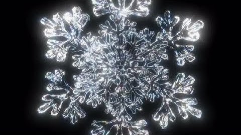 Crystal Snowflake Stock Motion Graphics