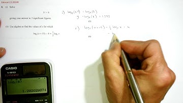 Edexcel C2 2014R Logs