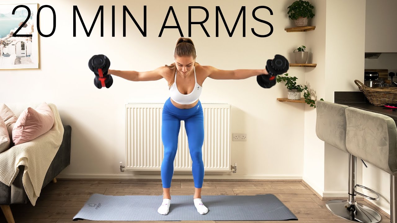 20 MIN SOLID ARMS & SHOULDERS WORKOUT with Dumbbells - YouTube