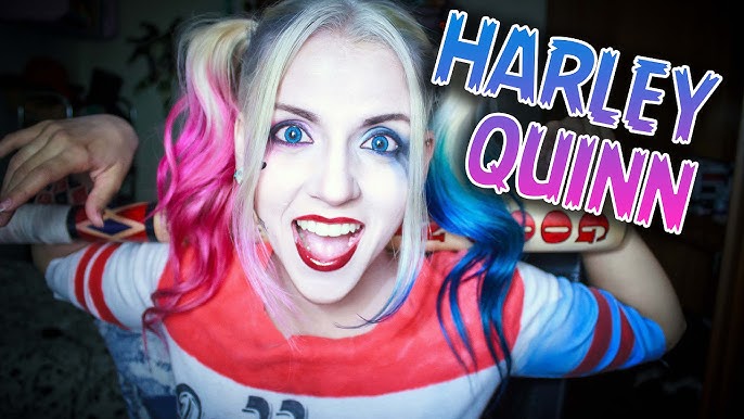 DIY - Cosplay Harley Quinn (Arlequina)- Esquadrão Suicida - COMPLETO - Pt2  com Make