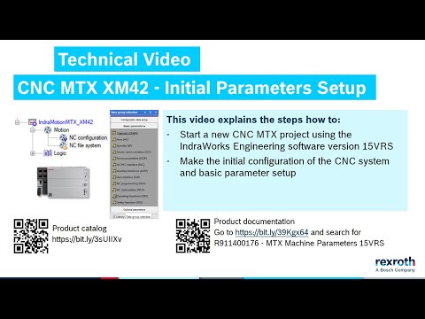 CNC MTX with XM42 - Initial Parameters Setup