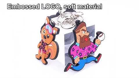 Customized Soft PVC Keychain Key Chain Rubber Keychains Silicone Keyring 2D/3D Soft Pvc Keychain