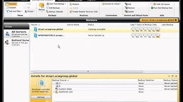 Veritas Backup Exec 15 backup and restore an Active Directory server